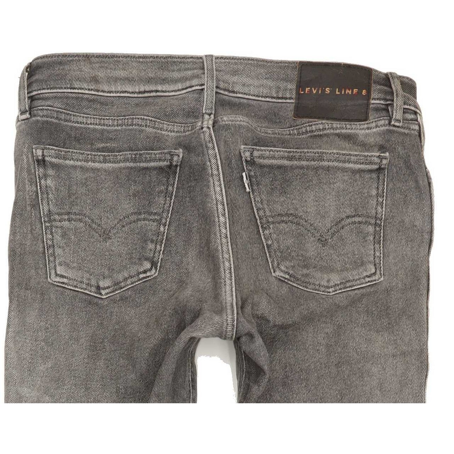 Levi's Line 8 Men Grey Skinny Slim Jeans W28 L28