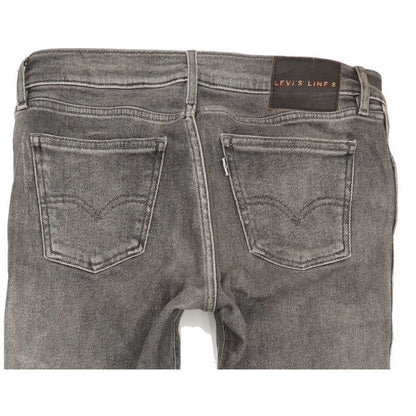 Levi's Line 8 Men Grey Skinny Slim Jeans W28 L28