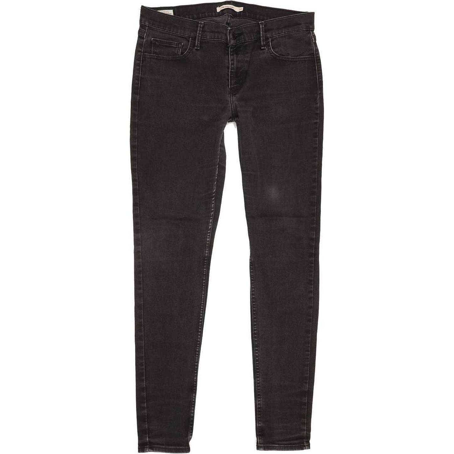 Levi's 710 Super Women Charcoal Skinny Slim Stretch Jeans W32 L31