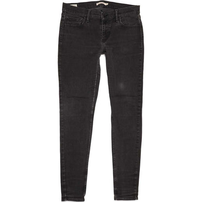 Levi's 710 Super Women Charcoal Skinny Slim Stretch Jeans W32 L31