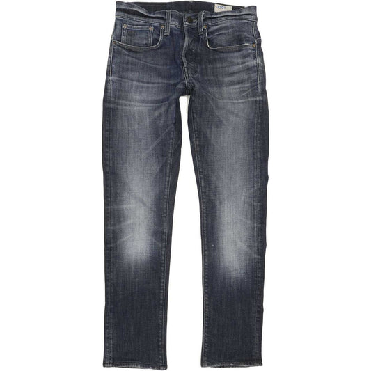 G-Star 3301 Men Blue Straight Slim Stretch Jeans W30 L29
