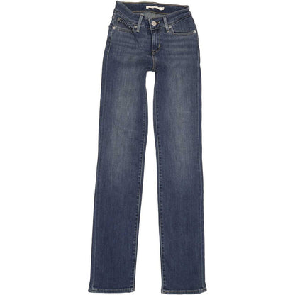 Levi's 714 Women Blue Straight Slim Stretch Jeans W23 L31