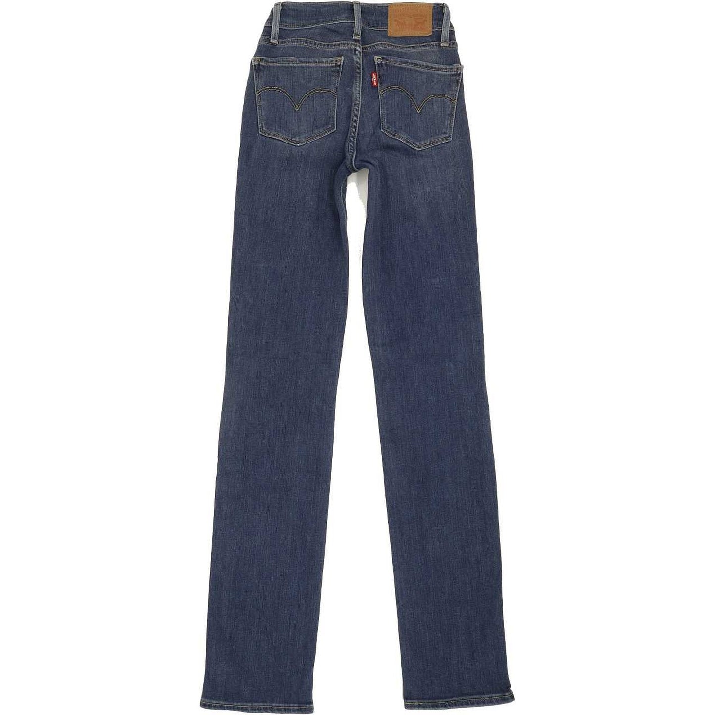 Levi's 714 Women Blue Straight Slim Stretch Jeans W23 L31