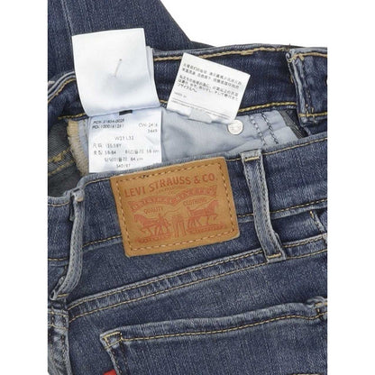 Levi's 714 Women Blue Straight Slim Stretch Jeans W23 L31