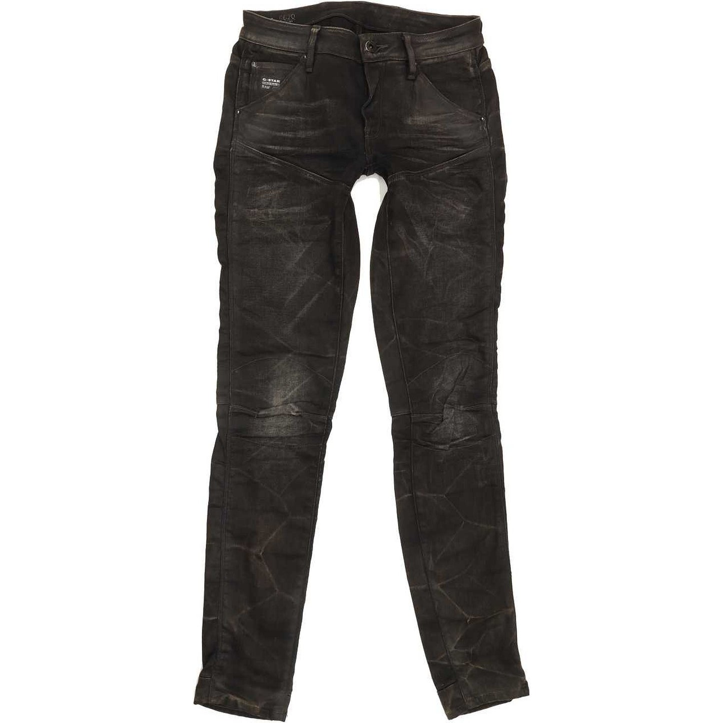 G-Star 5620 Rfto Mid Women Charcoal Skinny Slim Stretch Jeans W28 L32