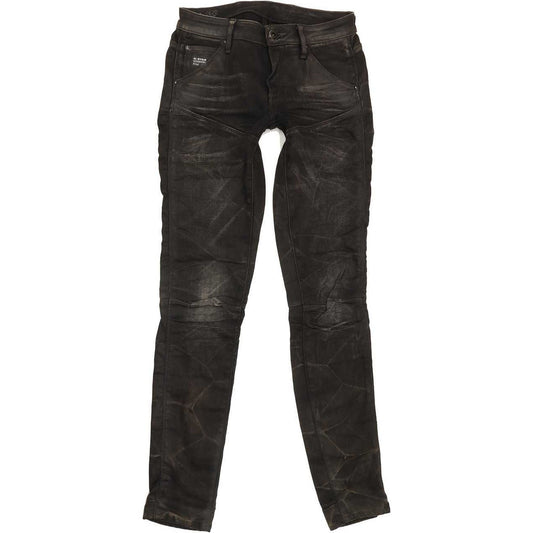 G-Star 5620 Rfto Mid Women Charcoal Skinny Slim Stretch Jeans W28 L32