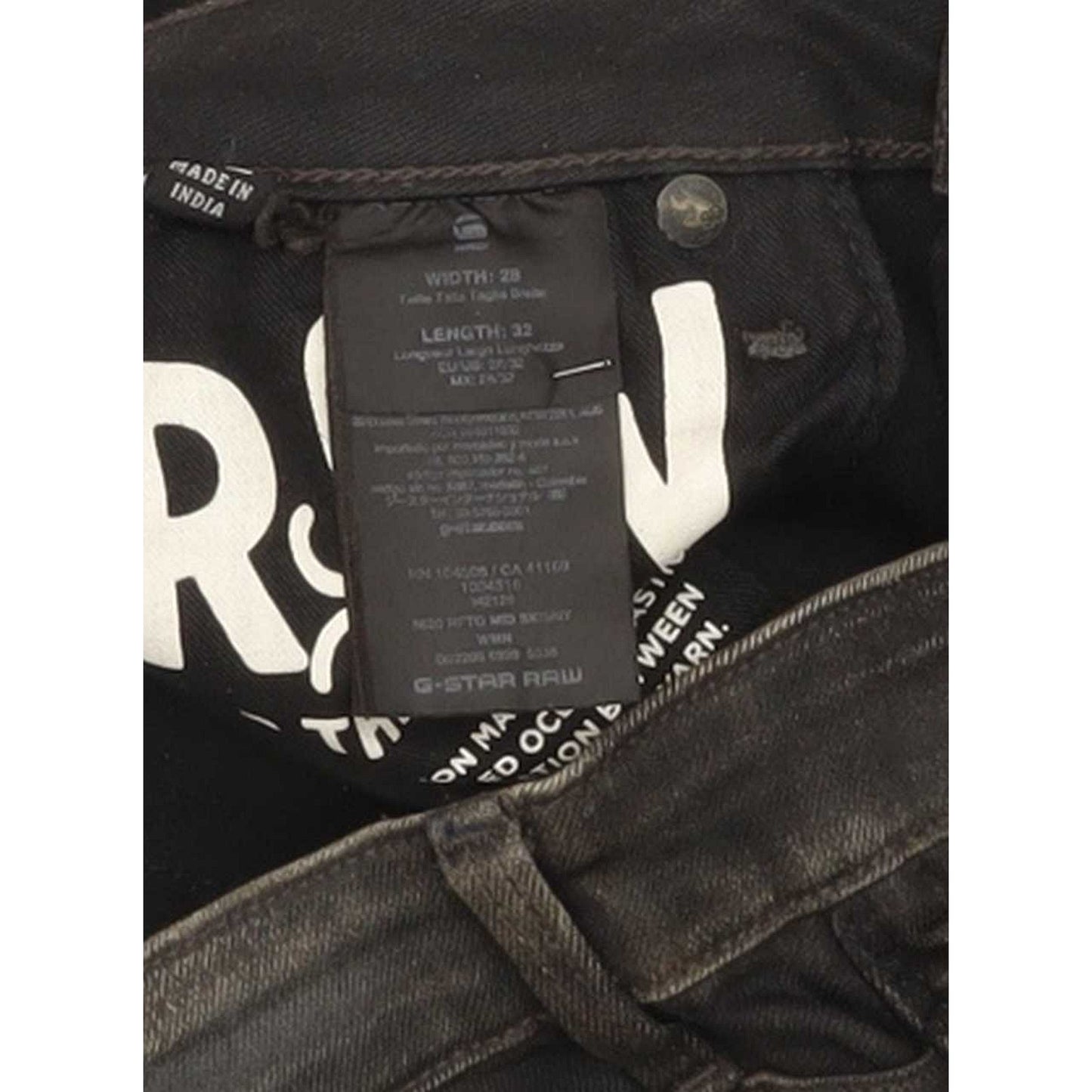 G-Star 5620 Rfto Mid Women Charcoal Skinny Slim Stretch Jeans W28 L32