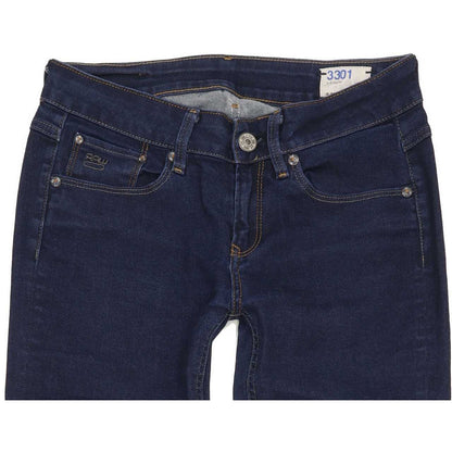 G-Star 3301 Contour Women Blue Skinny Slim Stretch Jeans W28 L29