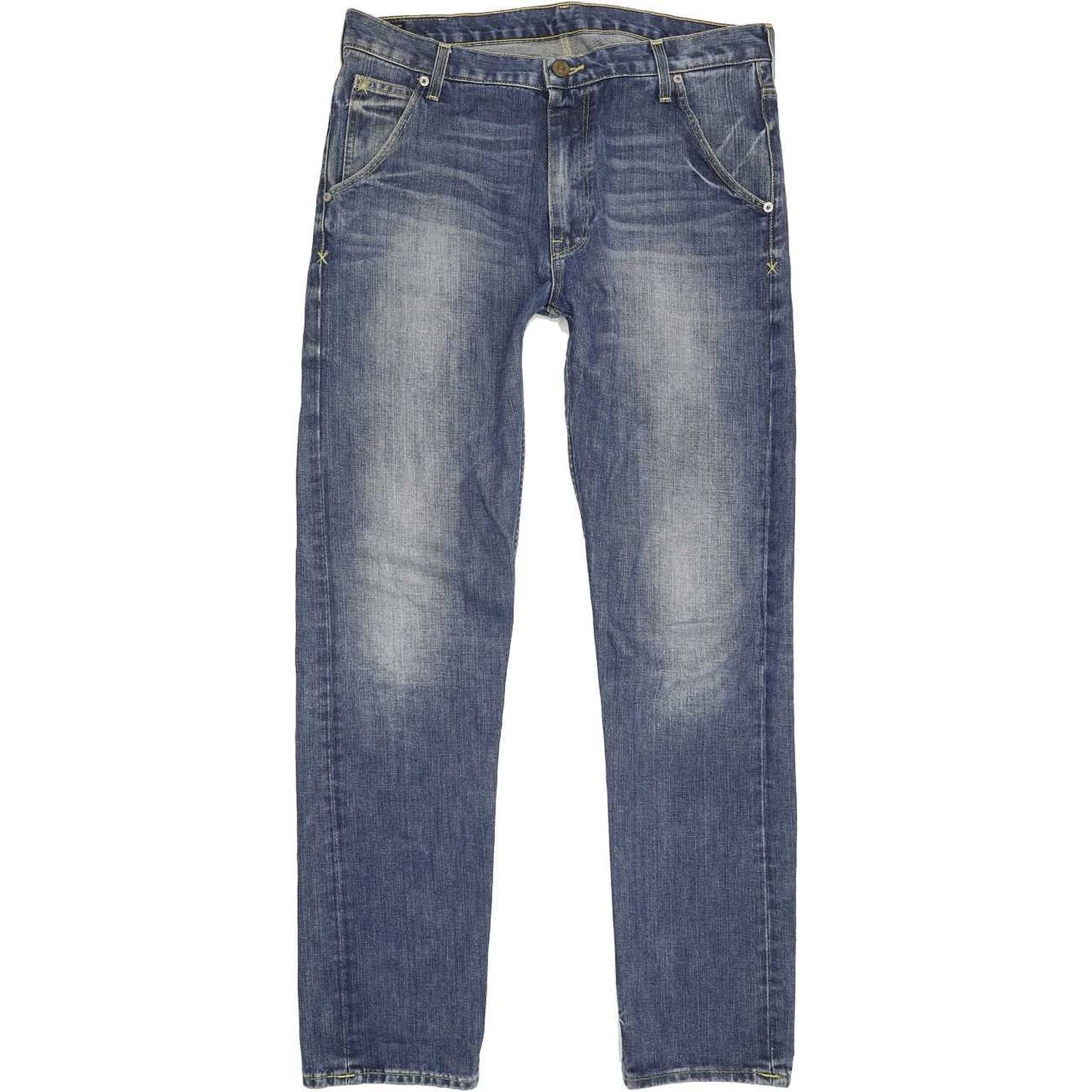 Lee Slicker Men Blue Straight Regular Jeans W34 L32