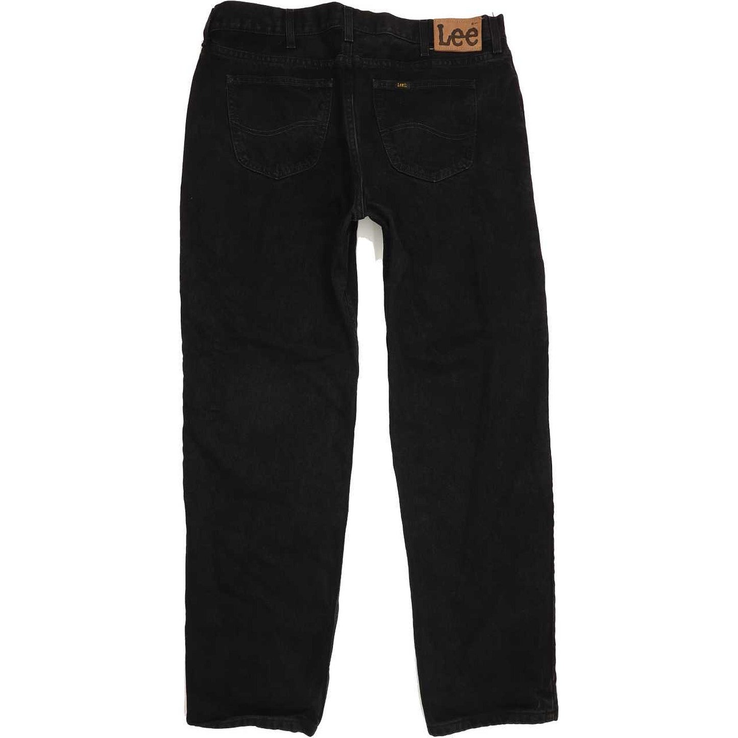 Lee Portland Men Black Straight Regular Jeans W36 L32