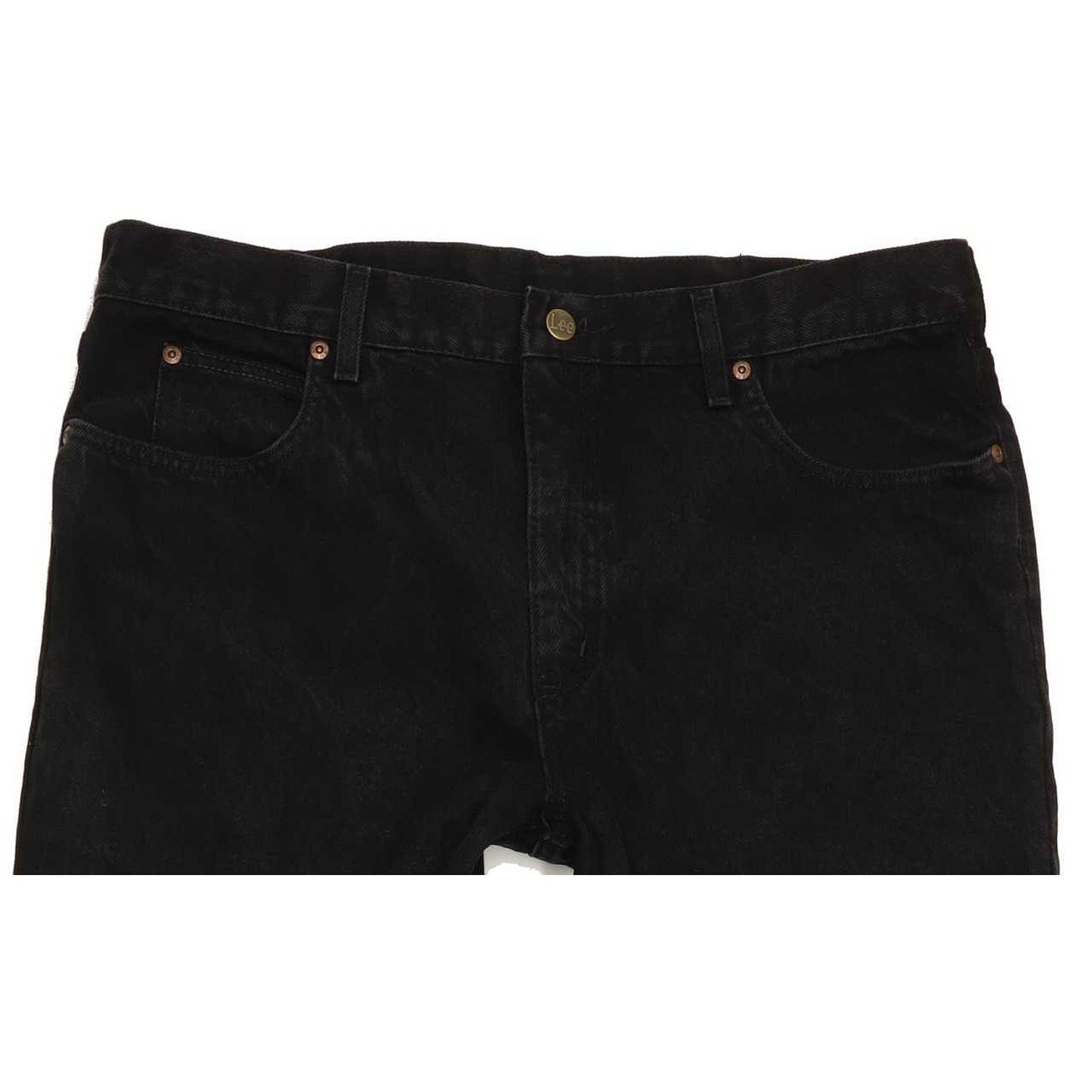 Lee Portland Men Black Straight Regular Jeans W36 L32