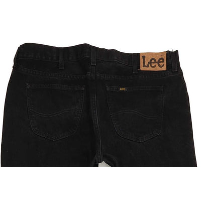 Lee Portland Men Black Straight Regular Jeans W36 L32