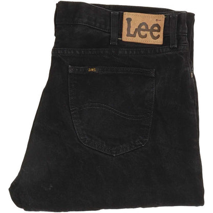 Lee Portland Men Black Straight Regular Jeans W36 L32