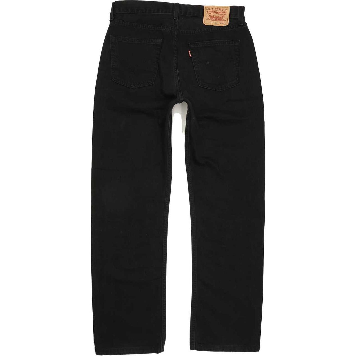 Levi's 751 Men Black Straight Regular Jeans W33 L31