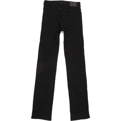 Levi's Slimming Women Black Straight Slim Stretch Jeans W25 L31