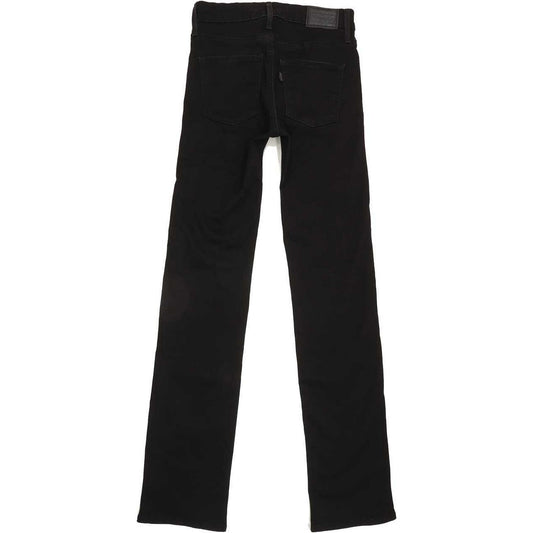 Levi's Slimming Women Black Straight Slim Stretch Jeans W25 L31