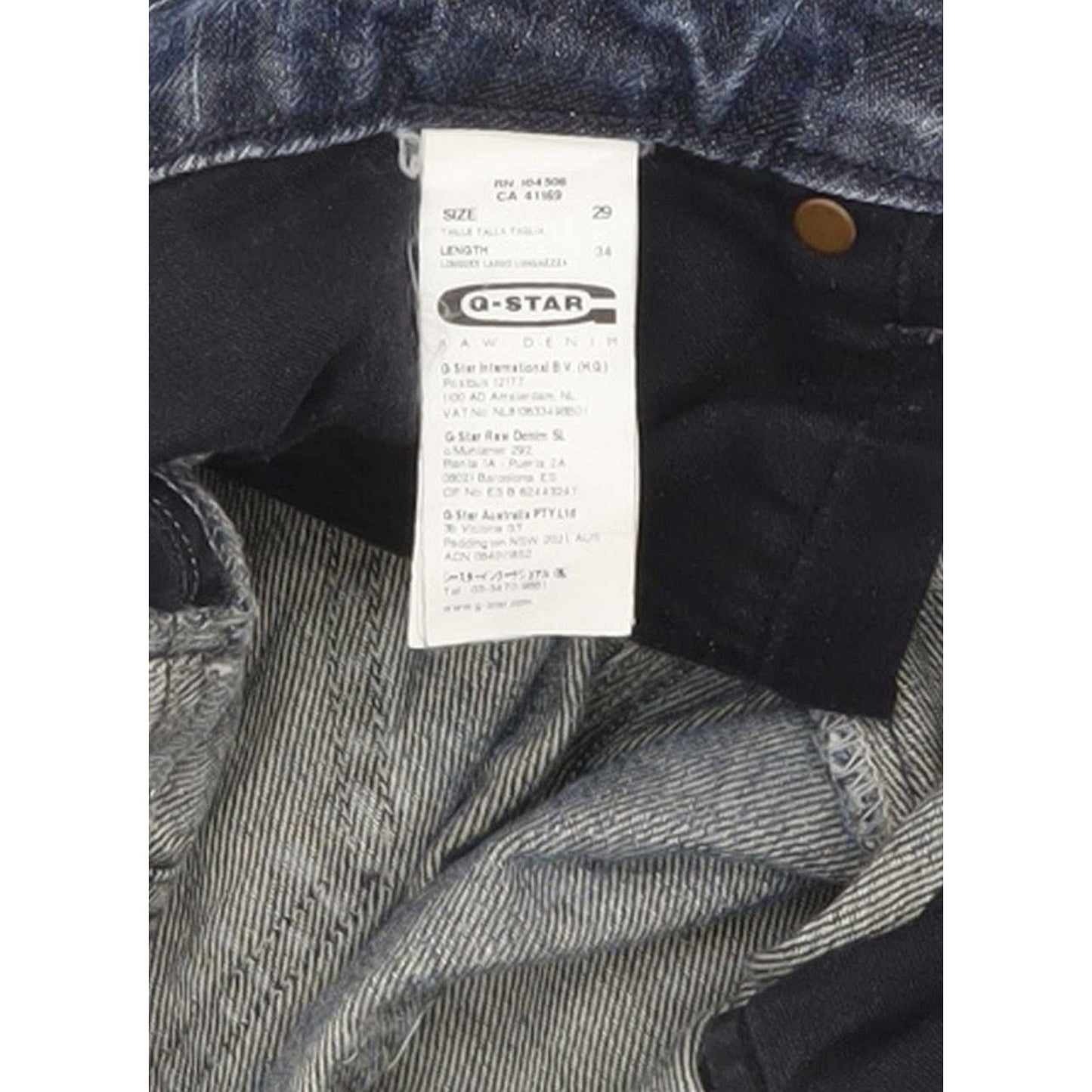 G-Star Spark Women Blue Straight Slim Jeans W29 L28
