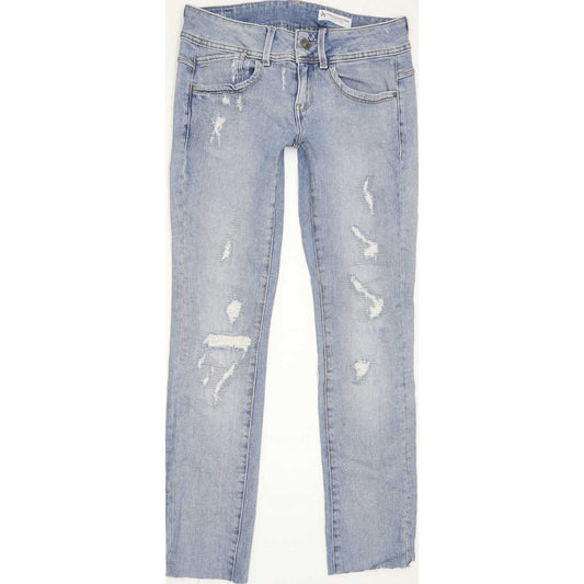 G-Star Lynn Mid Women Blue Skinny Slim Stretch Jeans W26 L28