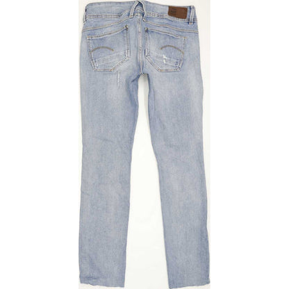 G-Star Lynn Mid Women Blue Skinny Slim Stretch Jeans W26 L28