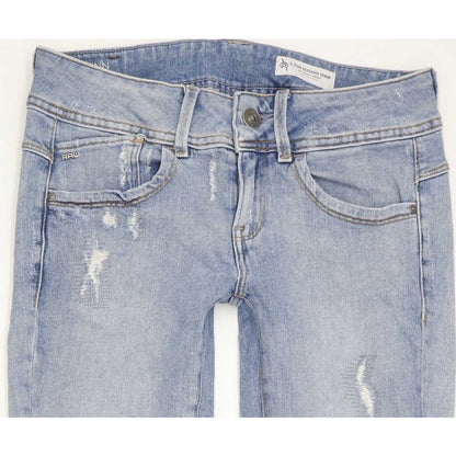 G-Star Lynn Mid Women Blue Skinny Slim Stretch Jeans W26 L28