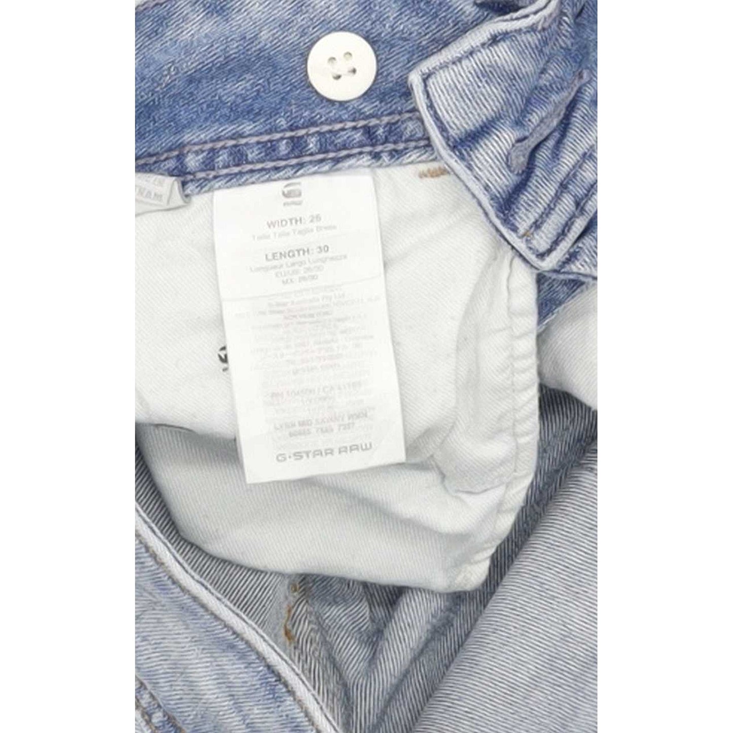 G-Star Lynn Mid Women Blue Skinny Slim Stretch Jeans W26 L28
