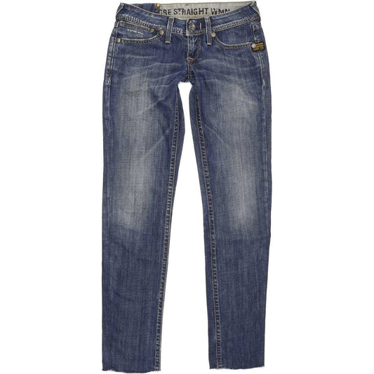 G-Star Core Women Blue Straight Slim Jeans W26 L30