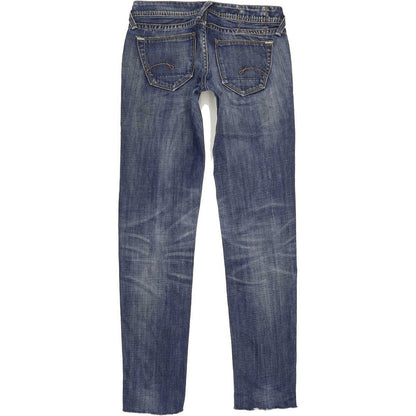 G-Star Core Women Blue Straight Slim Jeans W26 L30
