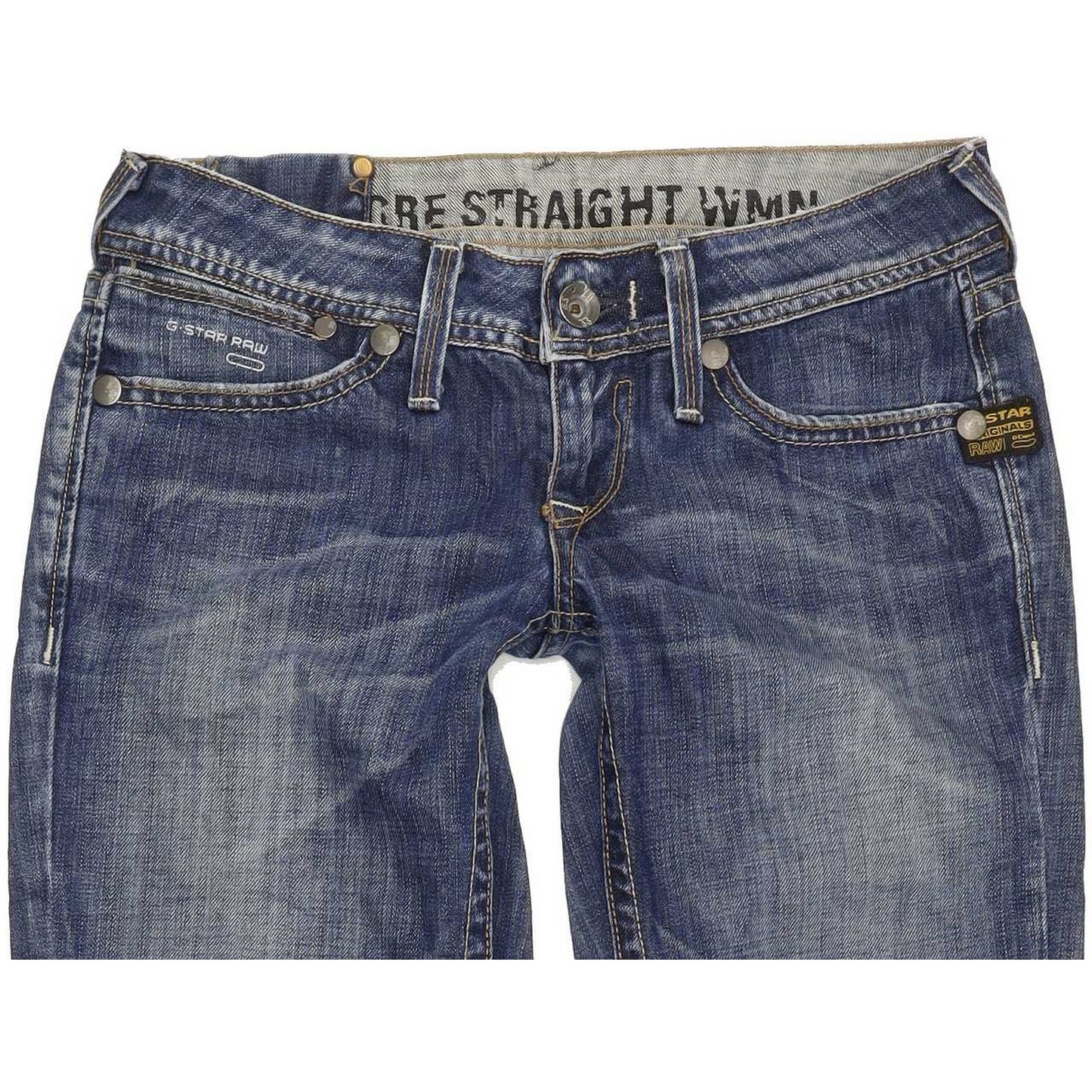 G-Star Core Women Blue Straight Slim Jeans W26 L30