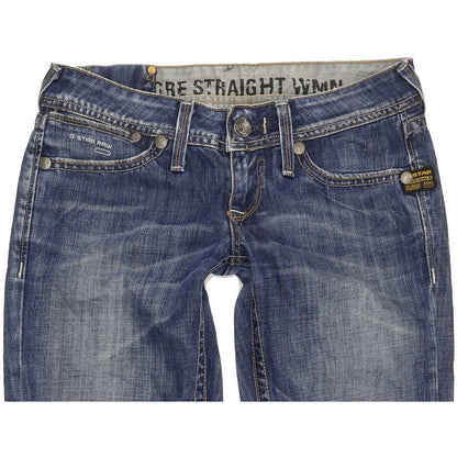G-Star Core Women Blue Straight Slim Jeans W26 L30