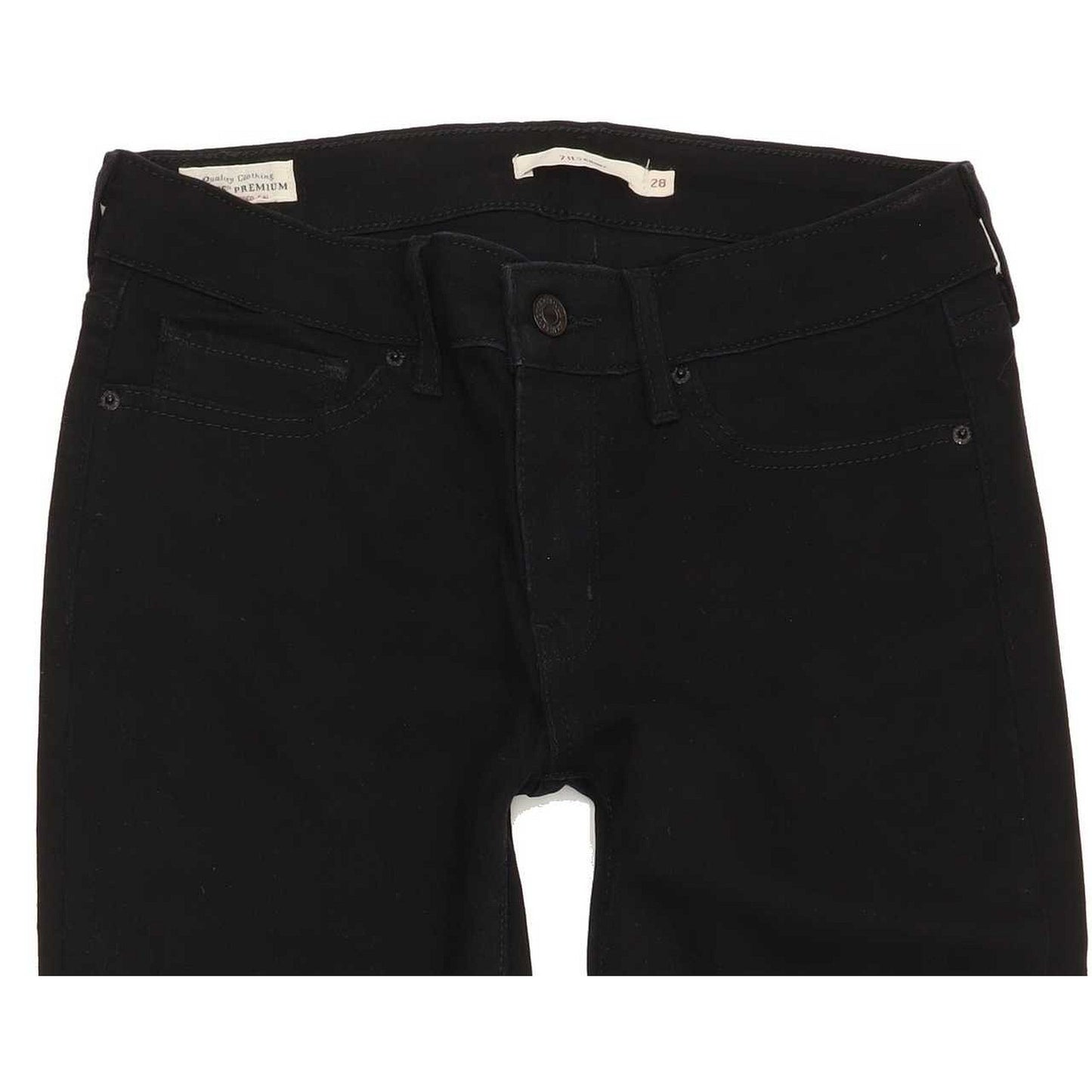 Levi's 711 Women Black Skinny Slim Jeans W28 L29