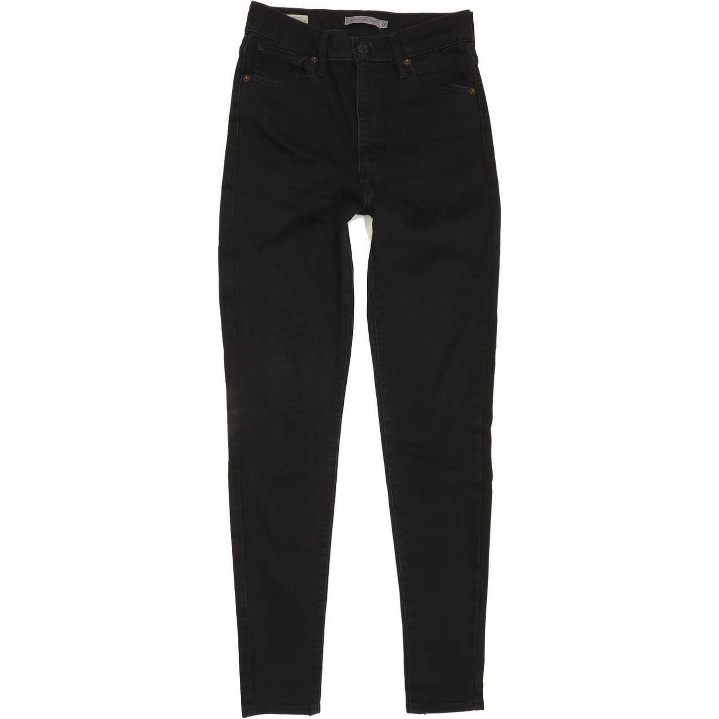 Levi's Mile High Rise Black Skinny Stretch Jeans High Waisted W28 L30