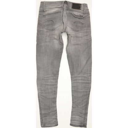 G-Star Lynn Zip Women Grey Skinny Slim Stretch Jeans W27 L30