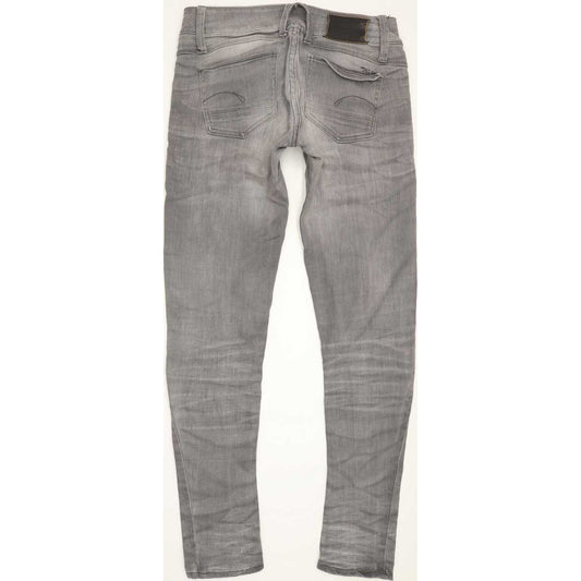 G-Star Lynn Zip Women Grey Skinny Slim Stretch Jeans W27 L30