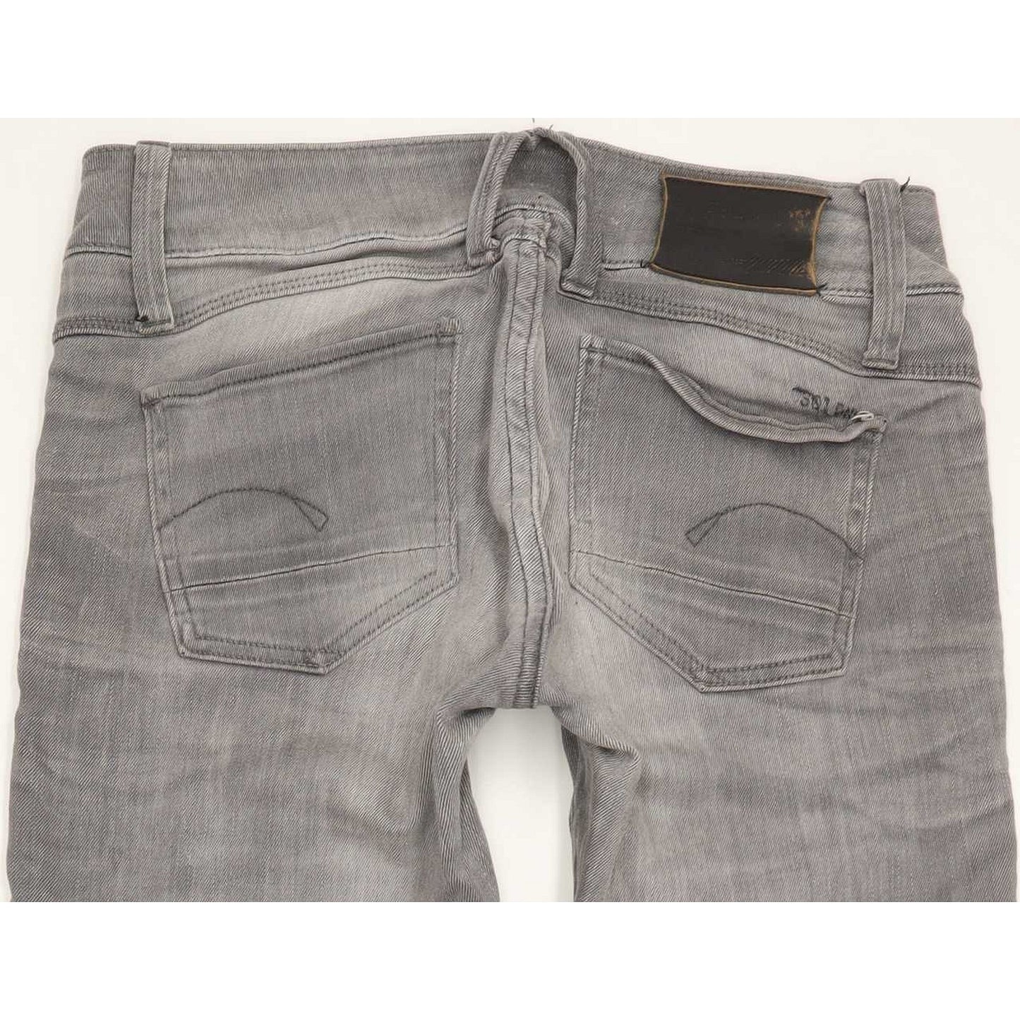 G-Star Lynn Zip Women Grey Skinny Slim Stretch Jeans W27 L30