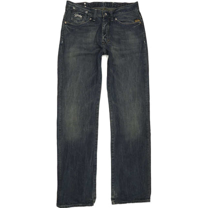 G-Star Coder Men Blue Straight Regular Jeans W33 L35