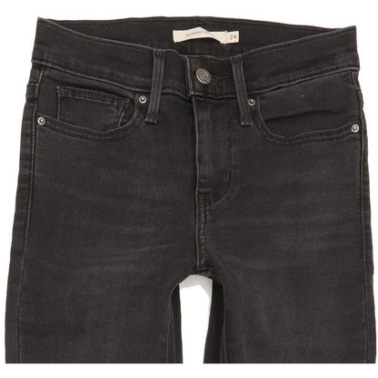 Levi's Slimming Women Charcoal Skinny Slim Stretch Jeans W24 L29