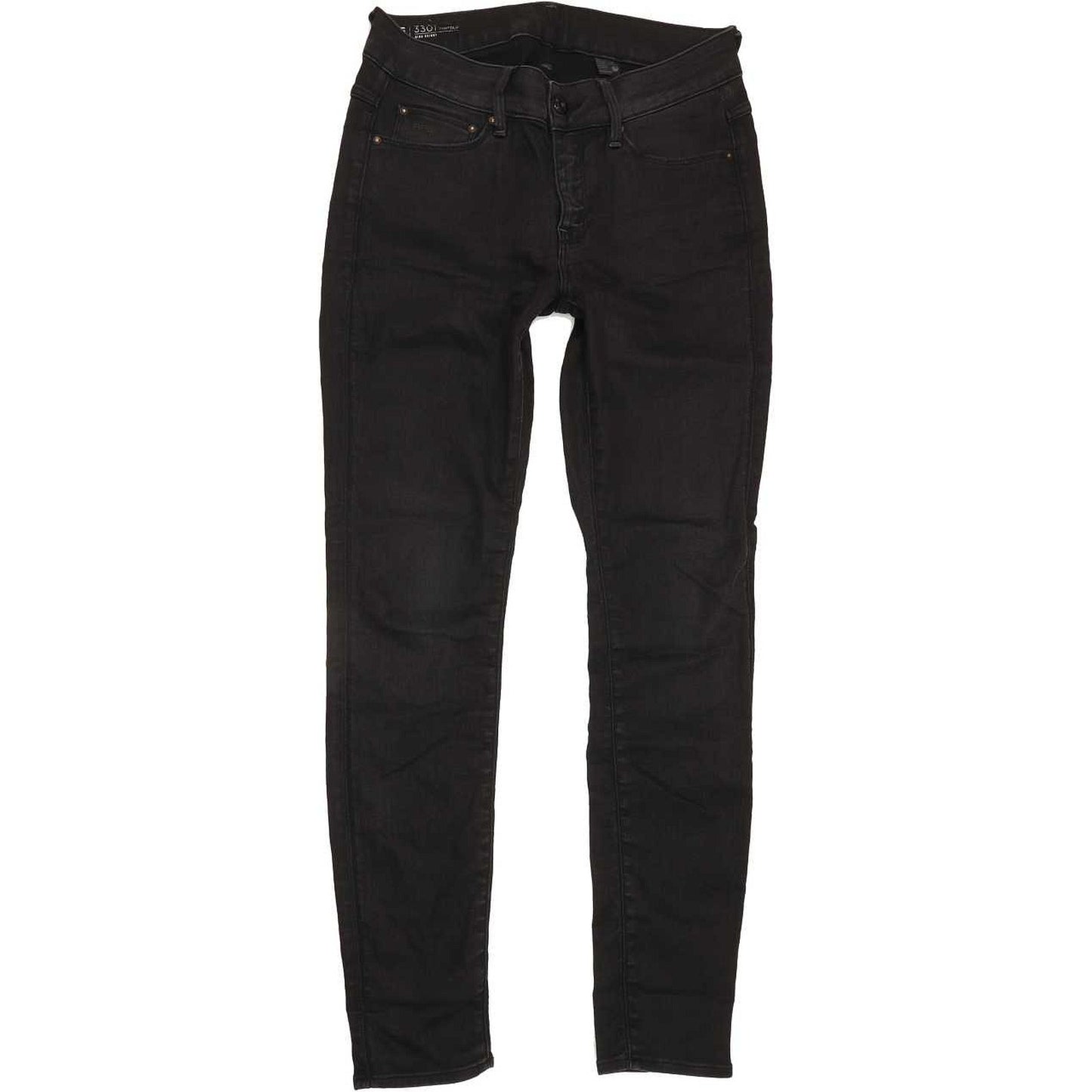 G-Star Contour High Women Black Skinny Regular Jeans W27 L29