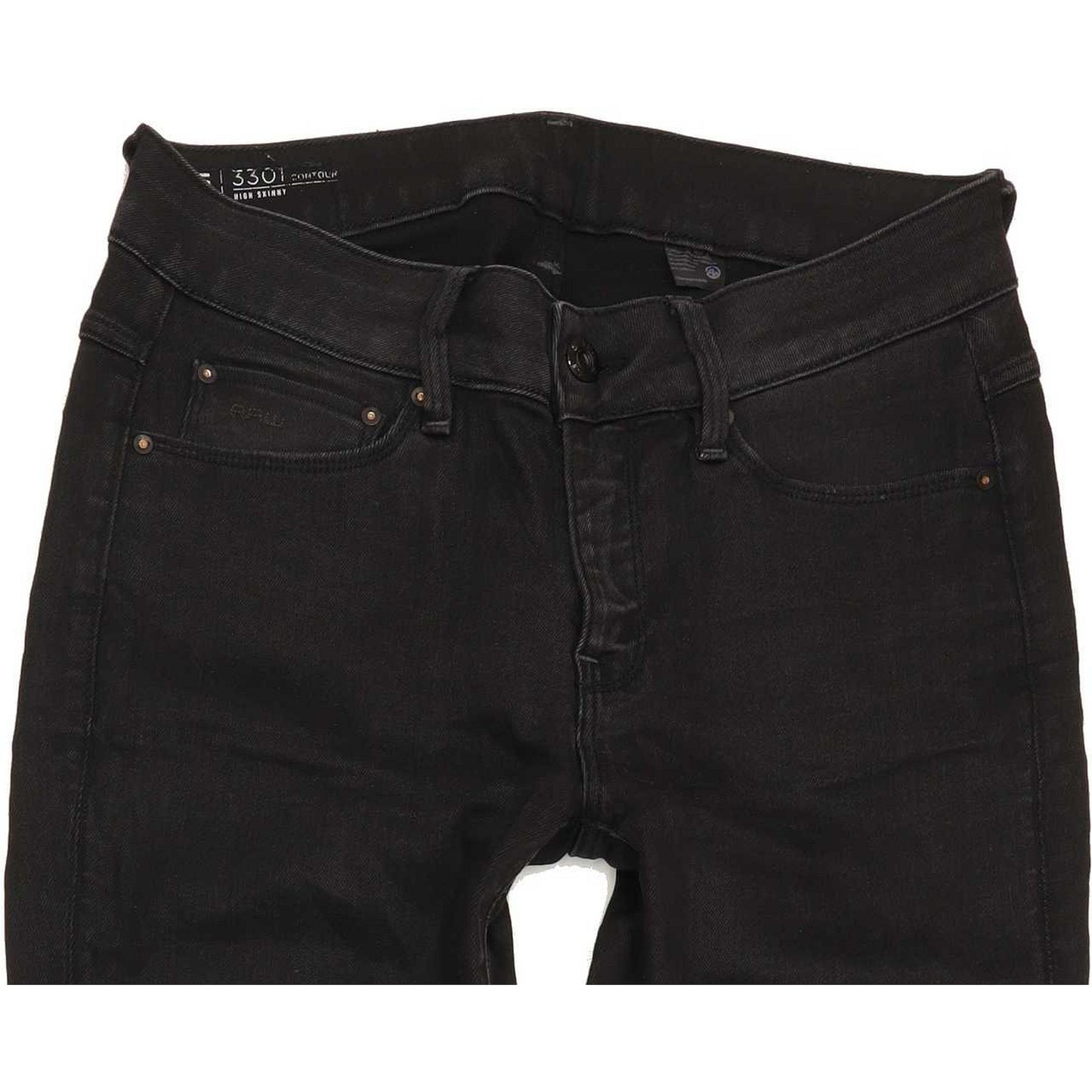 G-Star Contour High Women Black Skinny Regular Jeans W27 L29