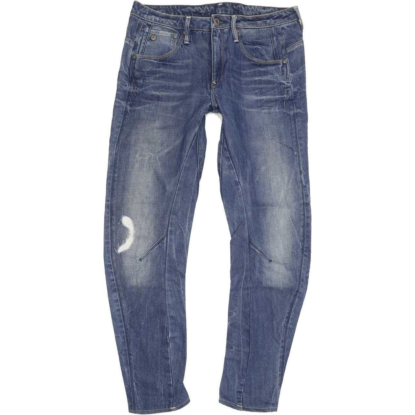 G-Star Arc 3D Low Women Blue Tapered Loose Boyfriend Jeans W25 L30