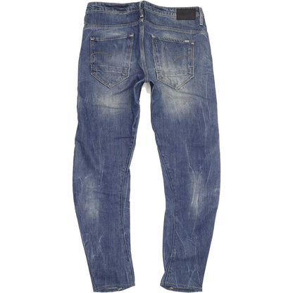 G-Star Arc 3D Low Women Blue Tapered Loose Boyfriend Jeans W25 L30