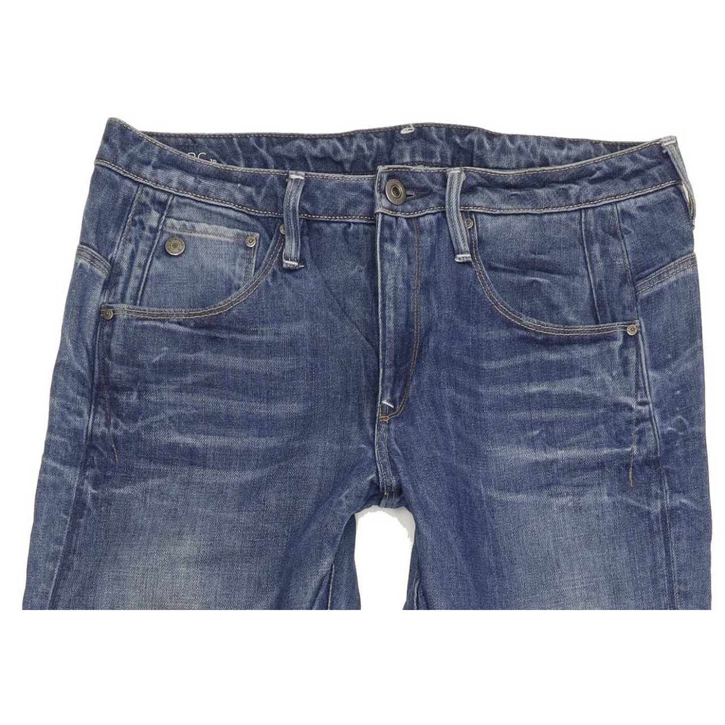 G-Star Arc 3D Low Women Blue Tapered Loose Boyfriend Jeans W25 L30