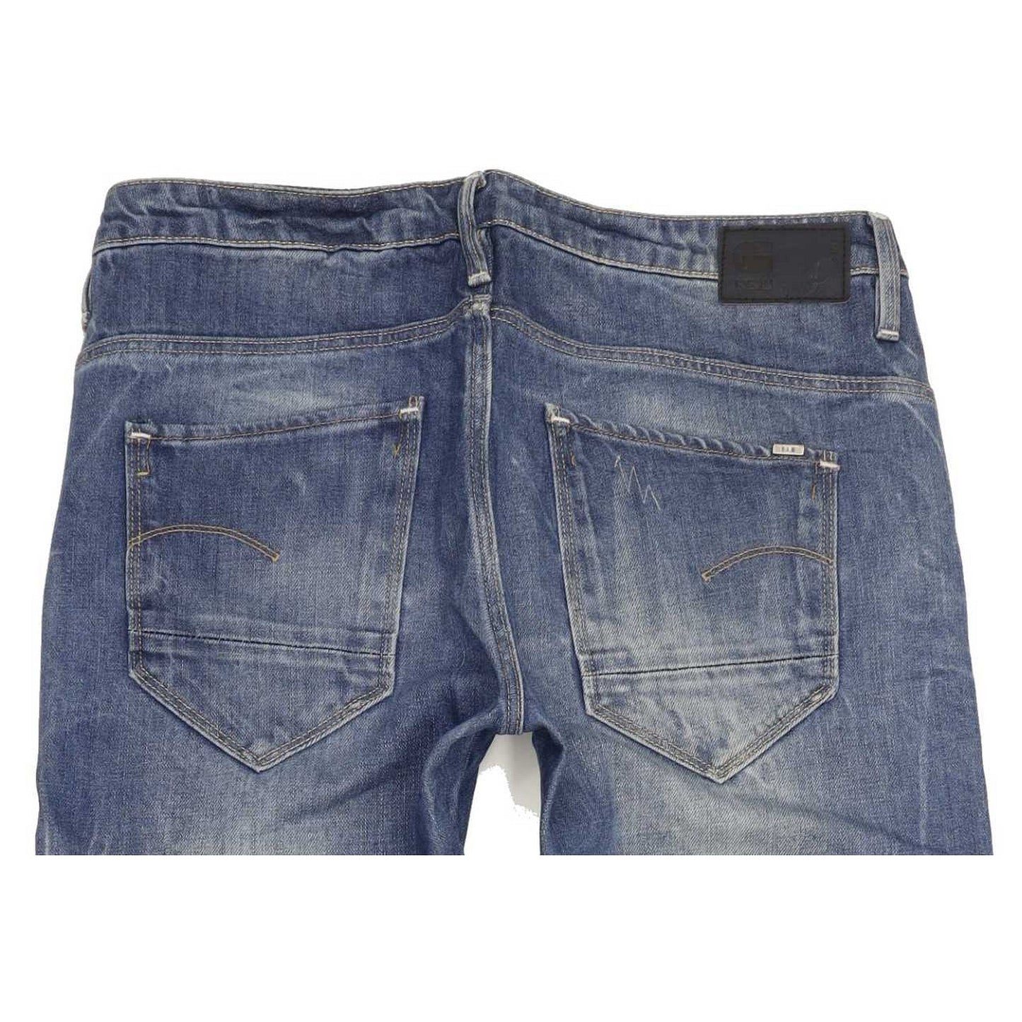 G-Star Arc 3D Low Women Blue Tapered Loose Boyfriend Jeans W25 L30