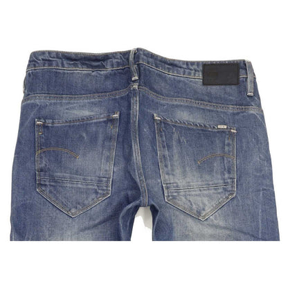 G-Star Arc 3D Low Women Blue Tapered Loose Boyfriend Jeans W25 L30