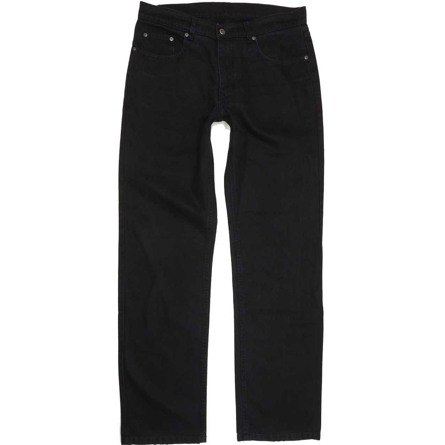 Pioneer Men Black Straight Regular Stretch Jeans W36 L34