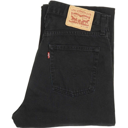 Levi's 751 Men Black Straight Regular Jeans W34 L33