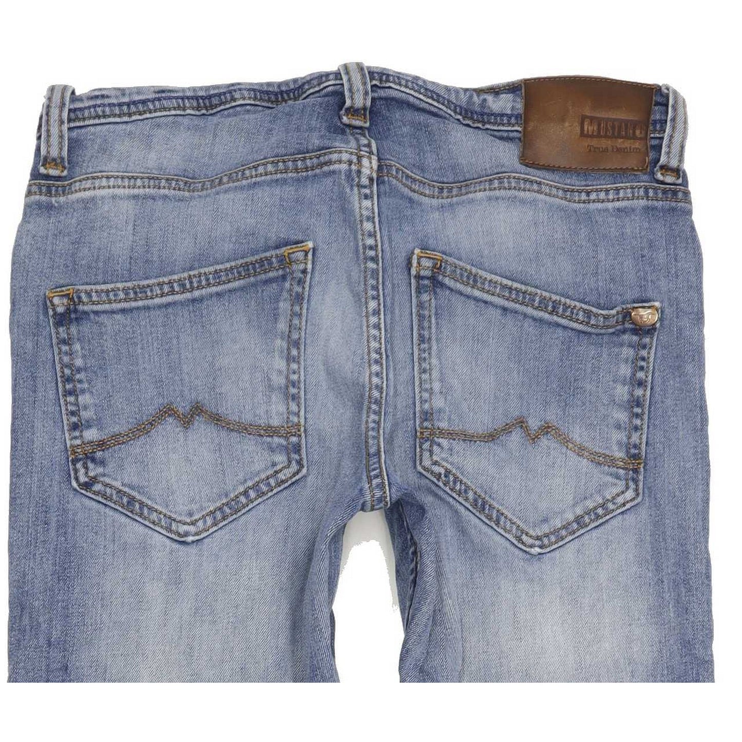 Mustang Vegas Men Blue Skinny Slim Stretch Jeans W30 L32
