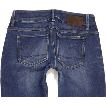 G-Star 3301 Women Blue Skinny Slim Stretch Jeans W24 L27