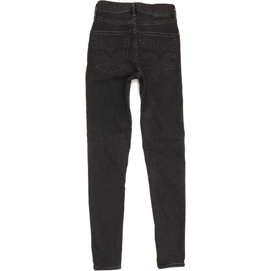 Levi's Mile High Rise Black Skinny Jeans High Waisted W27 L30
