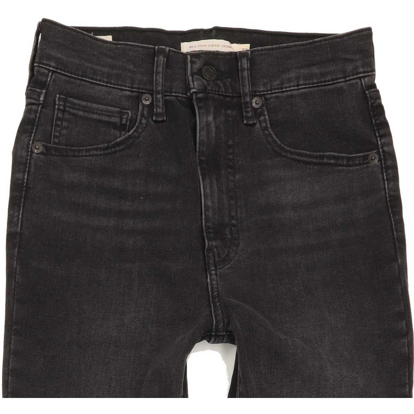 Levi's Mile High Rise Black Skinny Jeans High Waisted W27 L30