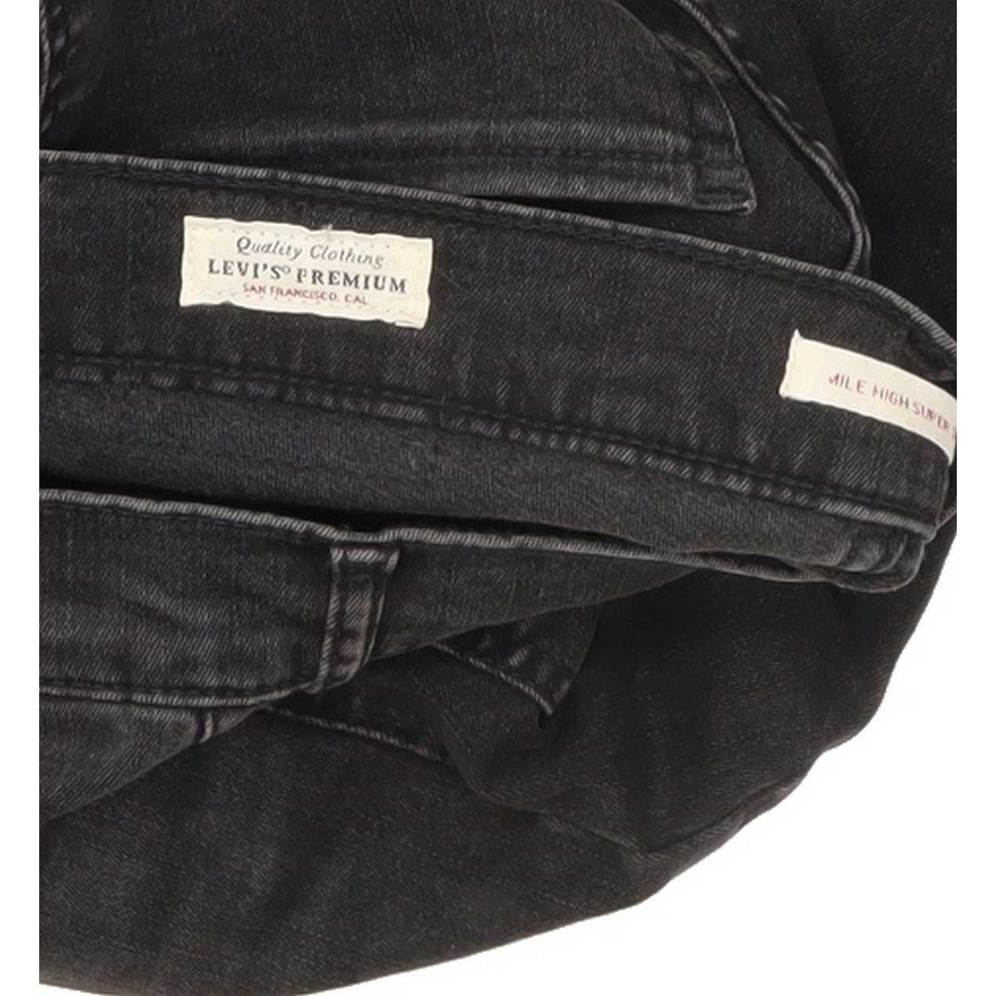 Levi's Mile High Rise Black Skinny Jeans High Waisted W27 L30